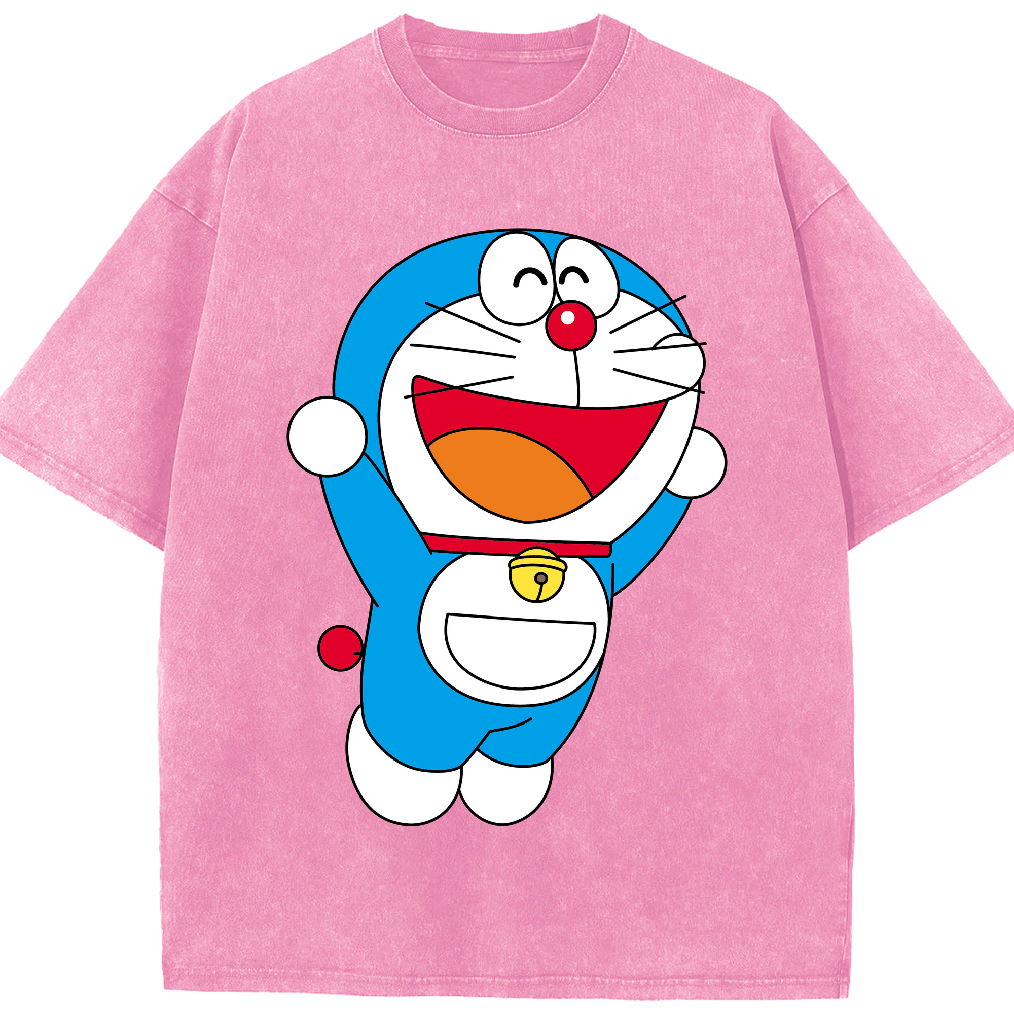 （画像用） ドラえもん Doraemon 綿100% ヴィンテージ風 半袖Tシャツ（フロントプリント）
